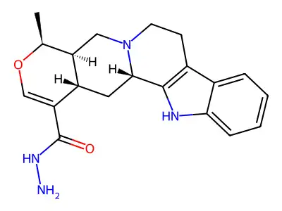 Raubasinique acide hydrazide structure