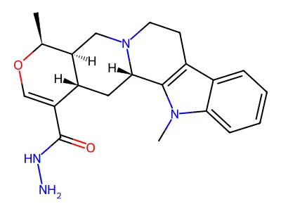 N(sub 1)-Methylraubasinique acide hydrazide structure