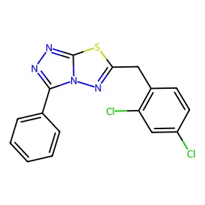 6-(2,4-Dichlorobenzyl)-3-phenyl[1,2,4]triazolo[3,4-b][1,3,4]thiadiazole structure