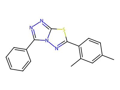 6-(2,4-Dimethylphenyl)-3-phenyl[1,2,4]triazolo[3,4-b][1,3,4]thiadiazole structure