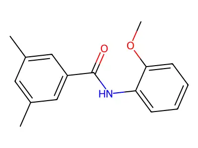 N-(2-methoxyphenyl)-3,5-dimethylbenzamide structure