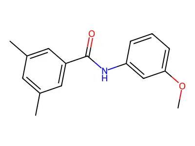 N-(3-methoxyphenyl)-3,5-dimethylbenzamide structure
