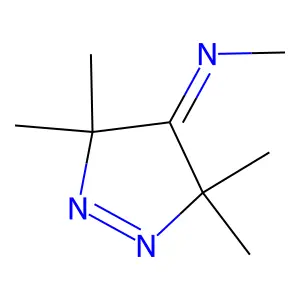 3,5-Dihydro-4-(methylimino)-4H-pyrazole, 3,3,5,5-tetramethyl- structure
