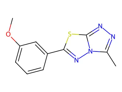 6-(3-Methoxyphenyl)-3-methyl-[1,2,4]triazolo[3,4-b][1,3,4]thiadiazole structure