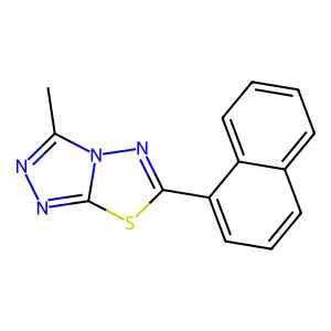 3-Methyl-6-(1-naphthalenyl)-[1,2,4]triazolo[3,4-b][1,3,4]thiadiazole structure