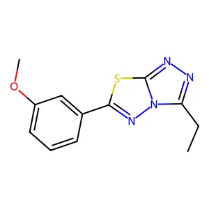 3-Ethyl-6-(3-methoxyphenyl)-[1,2,4]triazolo[3,4-b][1,3,4]thiadiazole structure