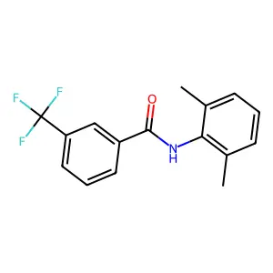 N-(2,6-dimethylphenyl)-3-(trifluoromethyl)benzamide structure