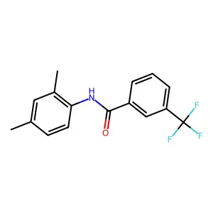 N-(2,4-dimethylphenyl)-3-(trifluoromethyl)benzamide structure