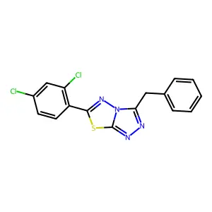 3-Benzyl-6-(2,4-dichlorophenyl)[1,2,4]triazolo[3,4-b][1,3,4]thiadiazole structure