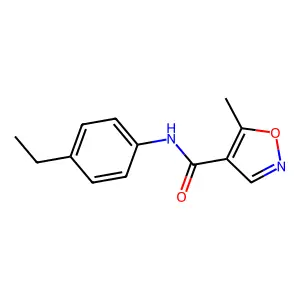 N-(4-ethylphenyl)-5-methylisoxazole-4-carboxamide structure