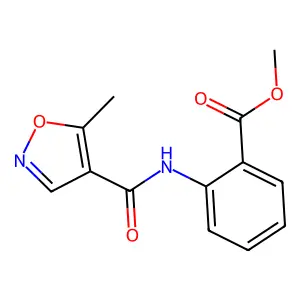 Methyl 2-{[(5-methyl-4-isoxazolyl)carbonyl]amino}benzoate structure