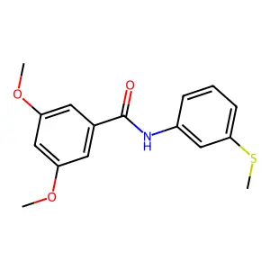 3,5-dimethoxy-N-(3-methylsulfanylphenyl)benzamide structure