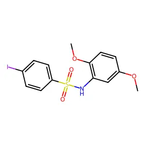 N-(2,5-dimethoxyphenyl)-4-iodobenzenesulfonamide structure