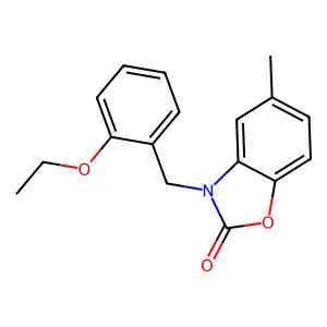 3-(2-ethoxybenzyl)-5-methyl-1,3-benzoxazol-2(3H)-one structure