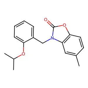 3-(2-Isopropoxy-benzyl)-5-methyl-3H-benzooxazol-2-one structure