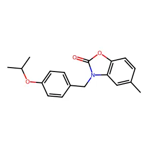 3-(4-Isopropoxy-benzyl)-5-methyl-3H-benzooxazol-2-one structure