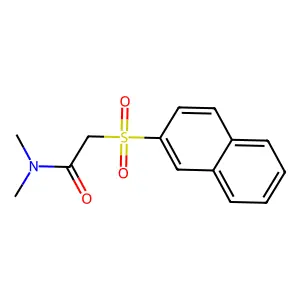 N,N-dimethyl-2-(2-naphthylsulfonyl)acetamide structure