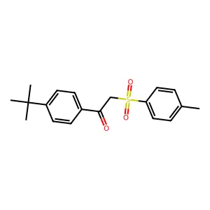 1-(4-Tert-butylphenyl)-2-[(4-methylphenyl)sulfonyl]ethanone structure