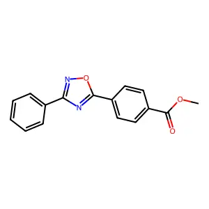 Methyl 4-(3-phenyl-1,2,4-oxadiazol-5-yl)benzoate structure