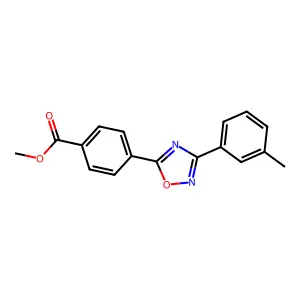 Methyl 4-[3-(3-methylphenyl)-1,2,4-oxadiazol-5-yl]benzoate structure