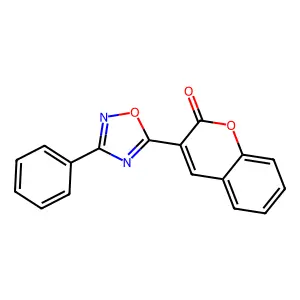 3-(3-phenyl-1,2,4-oxadiazol-5-yl)-2H-chromen-2-one structure