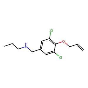 N-[4-(allyloxy)-3,5-dichlorobenzyl]-N-propylamine structure