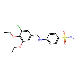 4-[(3-Chloro-4,5-diethoxybenzyl)amino]benzenesulfonamide structure
