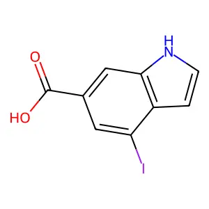 4-iodo-1H-indole-6-carboxylic acid structure