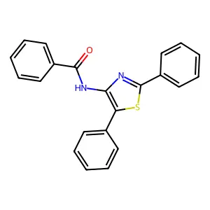 N-(2,5-二苯基-1,3-噻唑-4-基)苯甲酰胺 structure