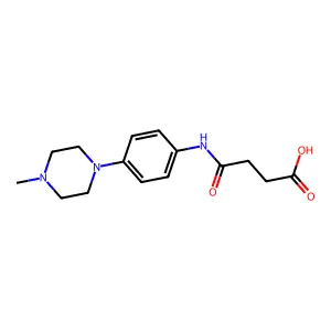 4-{[4-(4-Methylpiperazin-1-yl)phenyl]amino}-4-oxobutanoic acid structure