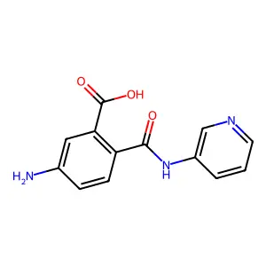 Benzoic acid, 5-amino-2-[(3-pyridinylamino)carbonyl]-(9CI) structure