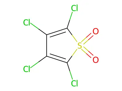 2,3,4,5-Tetrachlorothiophene 1,1-dioxide structure
