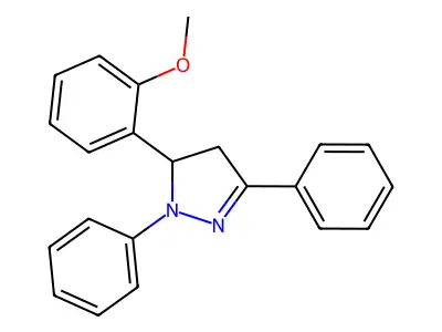 5-(2-methoxyphenyl)-1,3-diphenyl-4,5-dihydro-1H-pyrazole structure