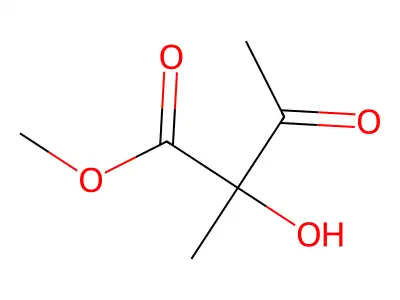 Methyl 2-hydroxy-2-methyl-3-oxobutyrate structure