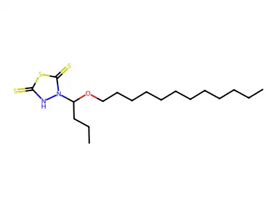 1,3,4-Thiadiazolidine-2,5-dithione, 3-[1-(dodecyloxy)butyl]- structure
