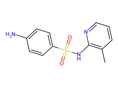 Benzenesulfonamide, 4-amino-N-(3-methyl-2-pyridinyl)- structure