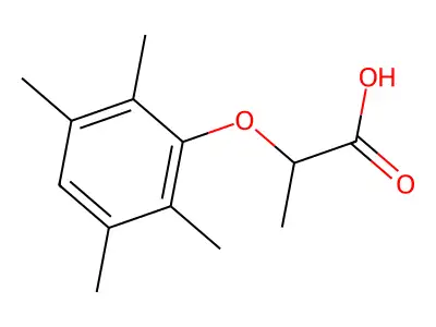 2-(2,3,5,6-Tetramethylphenoxy)propanoic acid structure