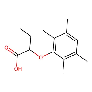 2-(2,3,5,6-四甲基苯氧基)丁酸 structure