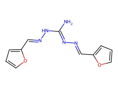 Carbonimidic dihydrazide, bis(2-furanylmethylene)- structure