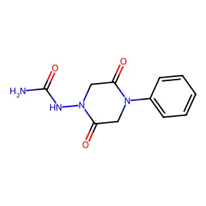 N-(2,5-Dioxo-4-phenylpiperazin-1-yl)urea structure
