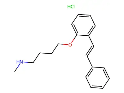 N-methyl-4-[2-(2-phenylethenyl)phenoxy]butan-1-amine;hydrochloride structure