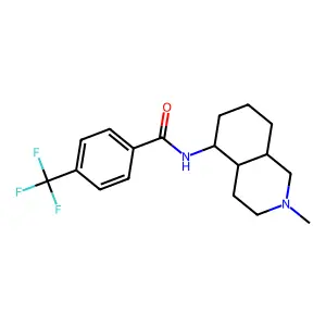 N-(2-Methyldecahydroisoquinolin-5-yl)-4-(trifluoromethyl)benzamide structure