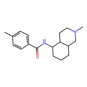 Benzamide, 4-methyl-N-(2-methyldecahydroisoquinol-5-yl)-, (E)- structure