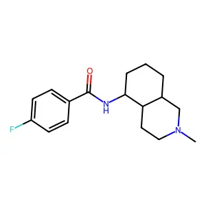 4-Fluoro-N-(2-methyldecahydroisoquinolin-5-yl)benzamide structure