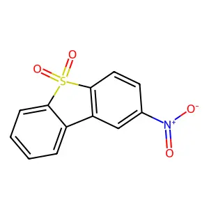 2-硝基二苯并噻吩-5,5-二氧化物 structure