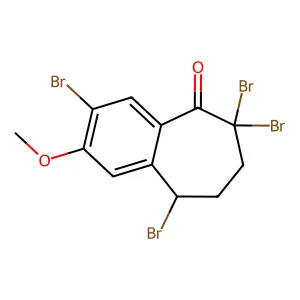 3,6,6,9-Tetrabromo-2-methoxy-6,7,8,9-tetrahydro-5H-benzo[7]annulen-5-one structure