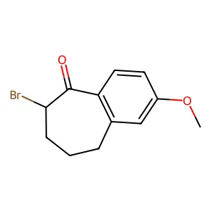 6-Bromo-2-methoxy-6,7,8,9-tetrahydro-5H-benzo[7]annulen-5-one structure
