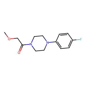 1-[4-(4-Fluorophenyl)piperazin-1-yl]-2-methoxyethanone structure