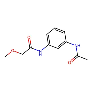 N-(3-acetamidophenyl)-2-methoxyacetamide structure