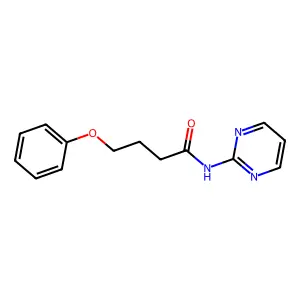 4-phenoxy-N-(pyrimidin-2-yl)butanamide structure